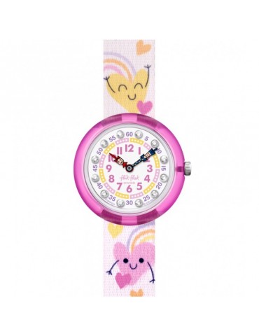 Orologio Flik Flak - Bouncing Hearts - Rosa - 32mm - Cuori - ZFBNP223