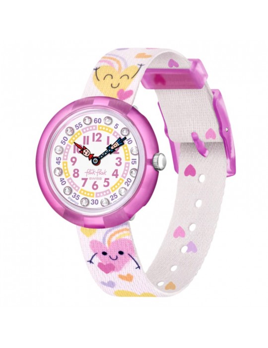 Orologio Flik Flak - Bouncing Hearts - Rosa - 32mm - Cuori - ZFBNP223