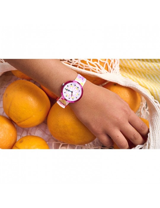Orologio Flik Flak - Bouncing Hearts - Rosa - 32mm - Cuori - ZFBNP223