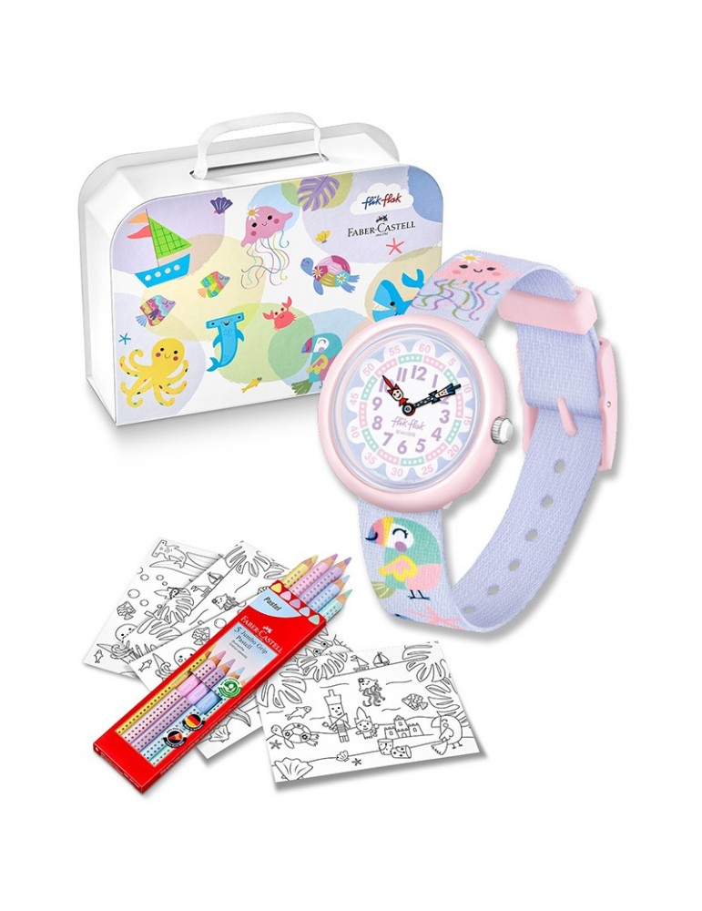 Orologio Flik Flak - Color in Pastel - Viola - 32mm -Astuccio-ZFBNP231