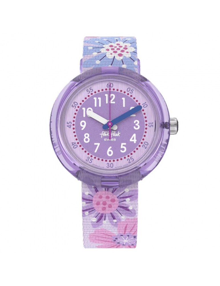 Flik Flak Watch - Flower Chaos - 32mm - Purple - Flowers - ZFPNP149