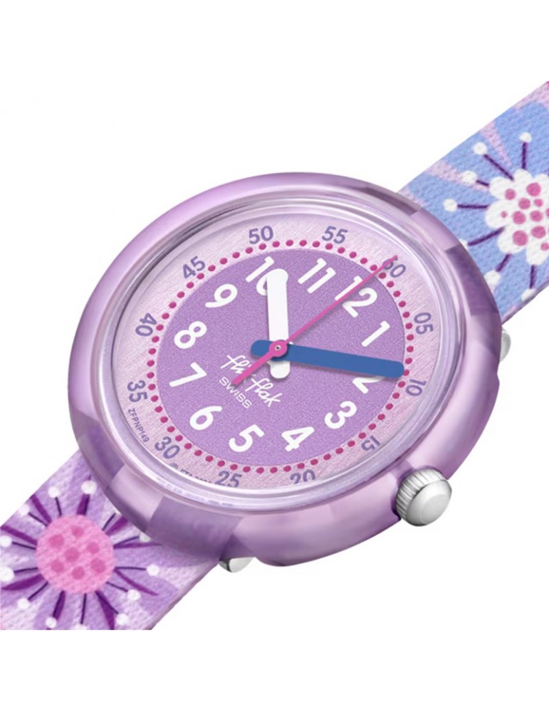 Orologio Flik Flak - Flower Chaos - 32mm - Viola - Fiori - ZFPNP149