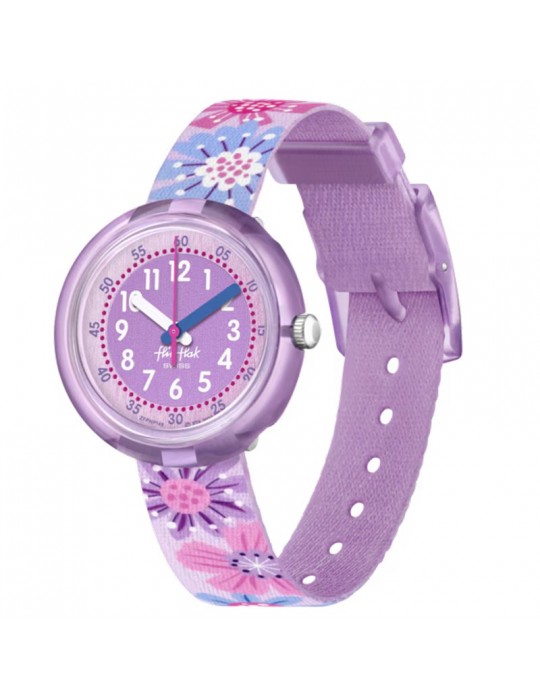 Flik Flak Watch - Flower Chaos - 32mm - Purple - Flowers - ZFPNP149