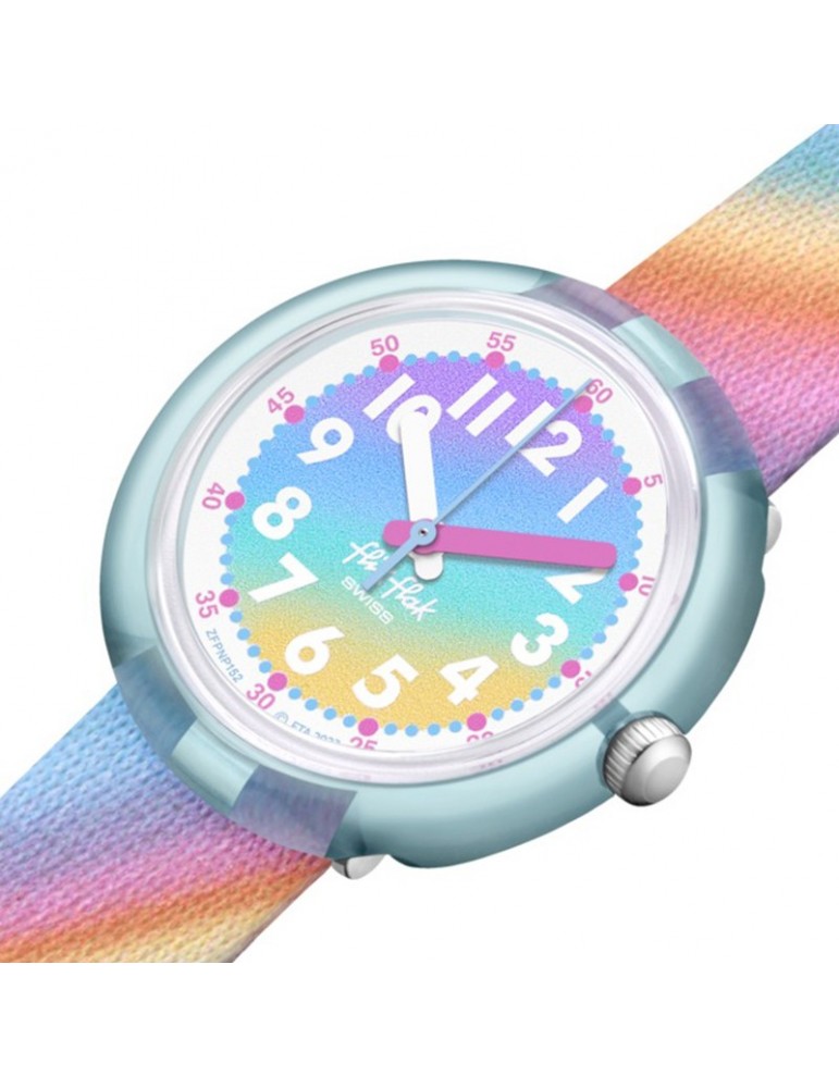 Orologio Flik Flak - Liquid Rainbow - 32mm - Arcobaleno - ZFPNP152
