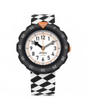 Flik Flak Watch - Race Flag - Black - 35mm - Checkered Flag - ZFPSP069