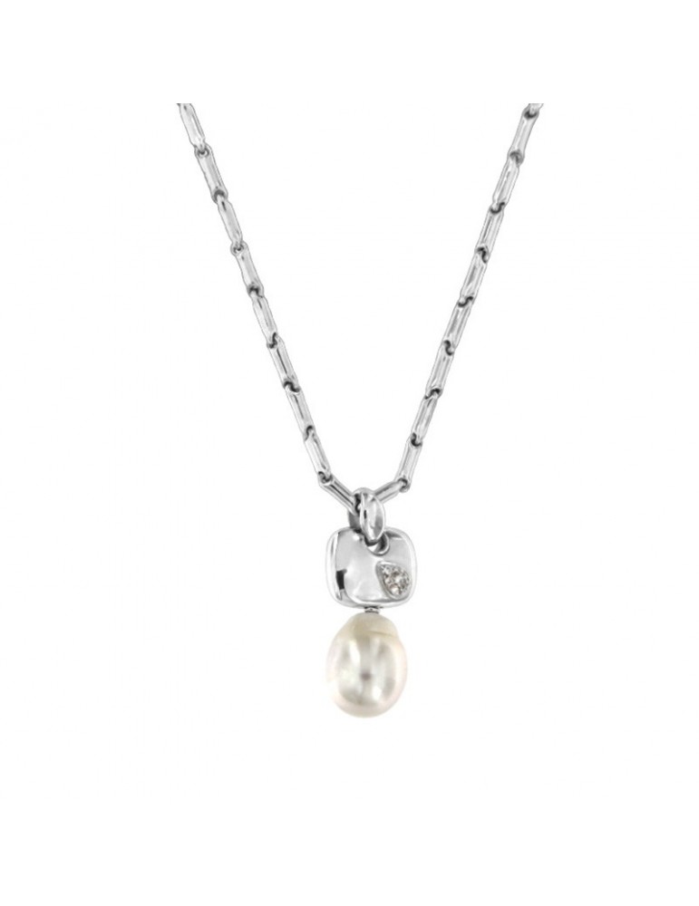Collana Chimento - Bamboo Classic in Oro Bianco 18 carati con Perla 45 cm - Mia - 1G00489CC5430