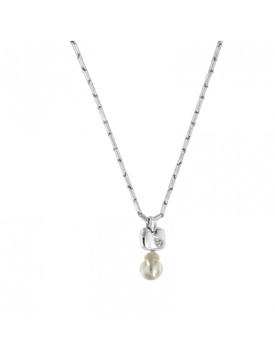 Collana Chimento - Bamboo Classic in Oro Bianco 18 carati con Perla 45 cm - Mia - 1G00489CC5430