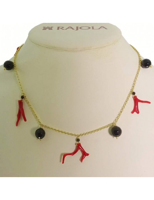 Collana Rajola - Palau - Gold - Corallo - Sfere di Onice - 454478