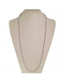 Collana Rajola - Cecilia - Ametista - Perle Bianche 6 - 6,5 mm-5439921
