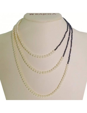 Collana Rajola - Dalila - Multifilo - Spinello Blu - Perle - 544401