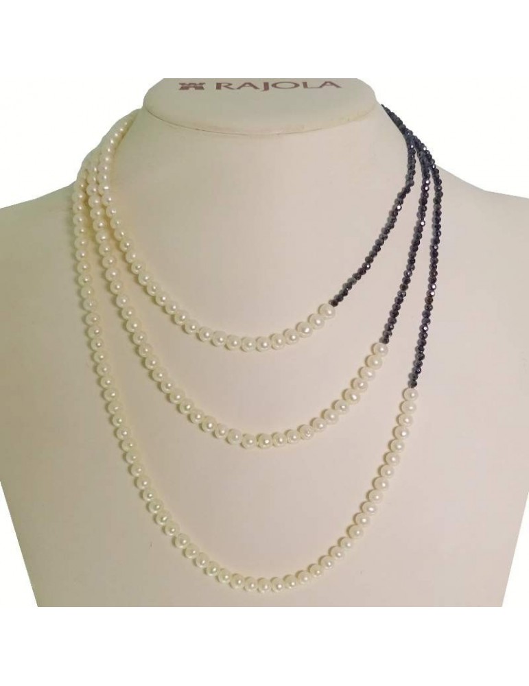 Collana Rajola - Dalila - Multifilo - Spinello Blu - Perle - 544401