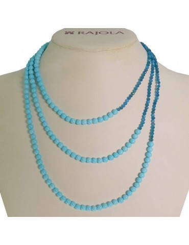 Rajola necklace - Dalila - Multistrand -Turquoise Paste-Apatite-544402