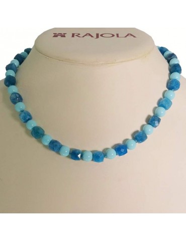 Rajola Necklace - Rubik - Choker - Turquoise Paste - Apatite - 544411