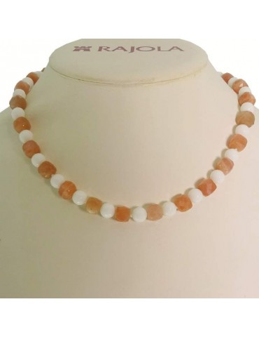 Rajola Necklace - Rubik - Choker - White Paste - Sunstone - 544412