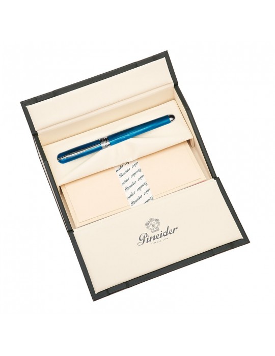 Pineider Rollerball Pen - Avatar UR Marble in Ultraresin - Neptune Blue - 0