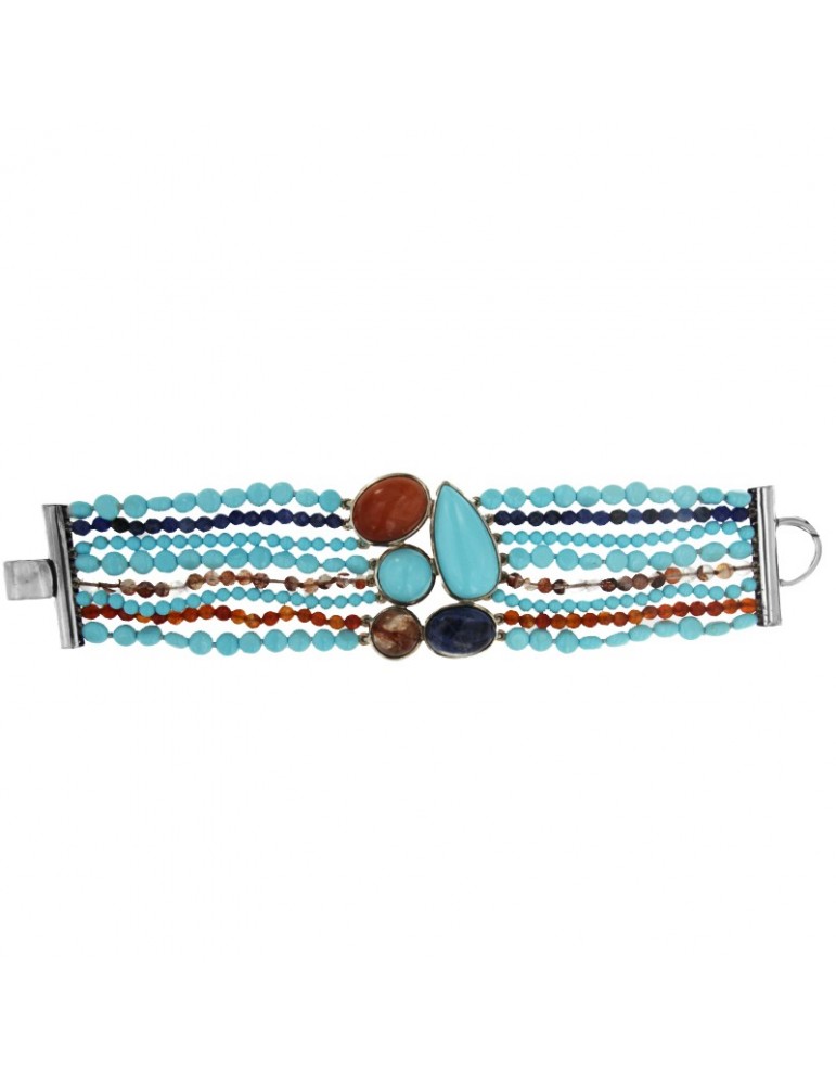Bracciale Della Rovere - Pasta Turchese - Occhio di Gatto - BR1015