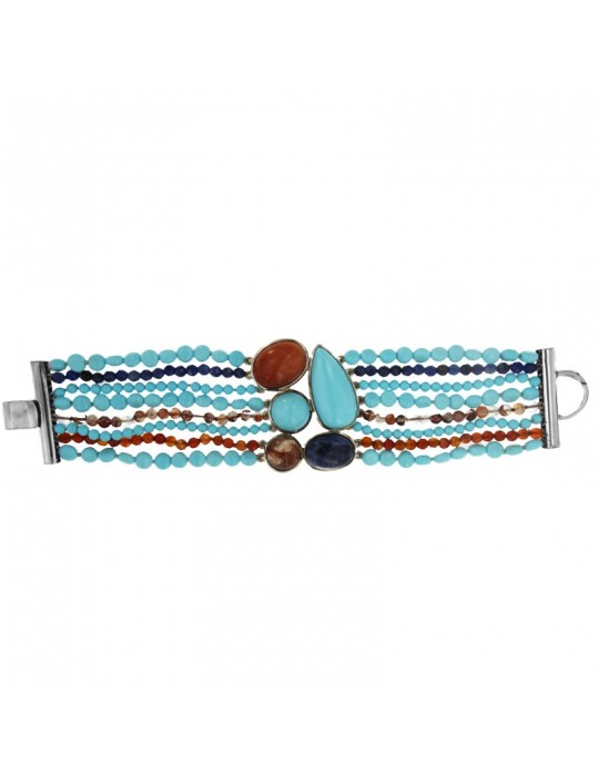 Bracciale Della Rovere - Pasta Turchese - Occhio di Gatto - BR1015