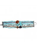 Bracciale Della Rovere - Pasta Turchese - Occhio di Gatto - BR1015