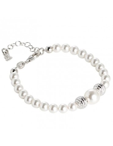 Bracciale Boccadamo - Perle - Sfere Diamantate - Perle - BR477