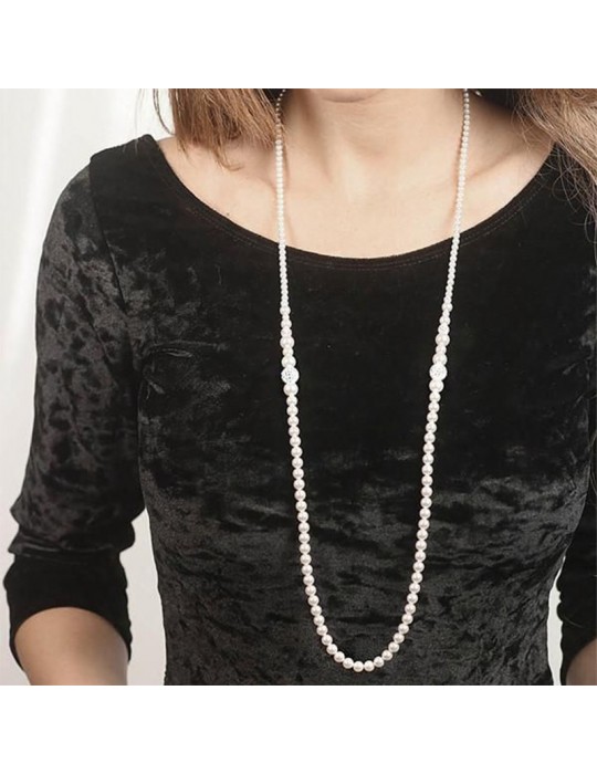 Boccadamo Necklace - Pearls - Long - Multistrand Bracelet - GR516