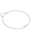 Boccadamo Necklace - Pearls - 925% Silver - Pearls - Diamond Spheres - GR649