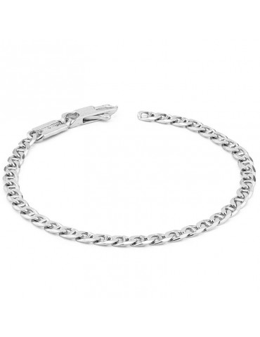 Boccadamo Bracelet - Man - 925% Silver - Medium Navy Link - MBR213
