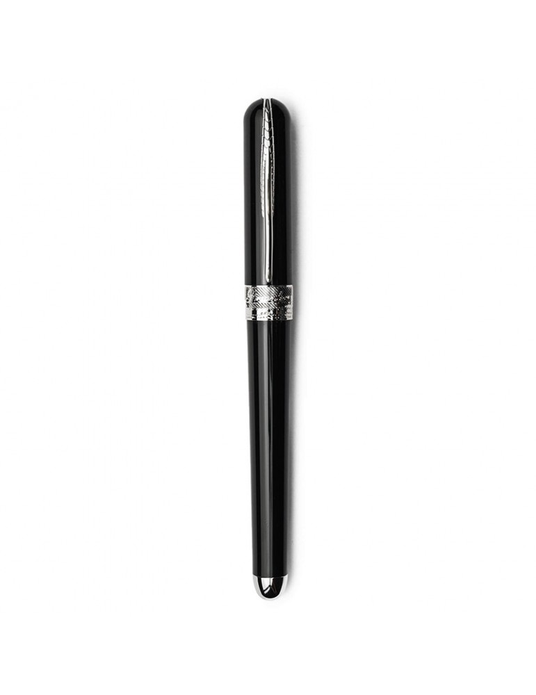 Pineider Rollerball Pen - Avatar UR Marble in Ultraresina - Graphene Black - 0