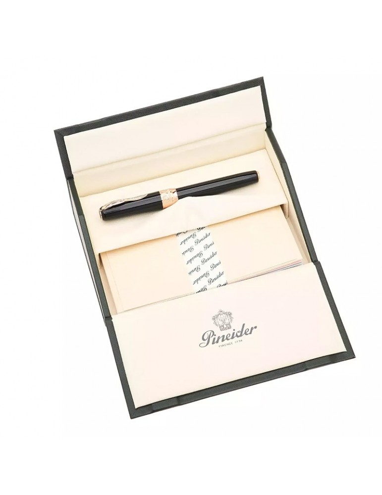 Pineider Fountain Pen - Classic Rose Gold - Black - 0