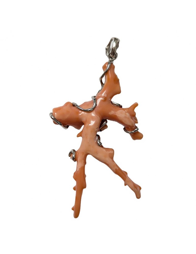 Ciondolo Della Rovere - in Argento 925% - Corallo - DR272