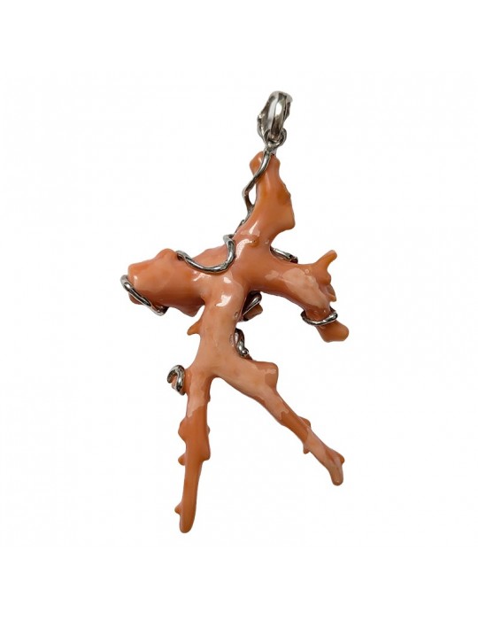 Ciondolo Della Rovere - in Argento 925% - Corallo - DR272
