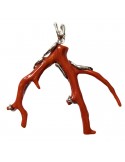 Della Rovere Pendant - 925% Silver - Red Coral - DR271