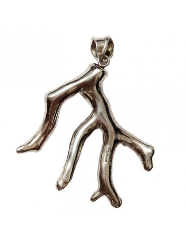 Della Rovere Pendant - in 925% Silver - Red Coral - DR275 2