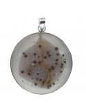 Della Rovere Pendant - 925% Silver - Crystallized Agate - CIM024