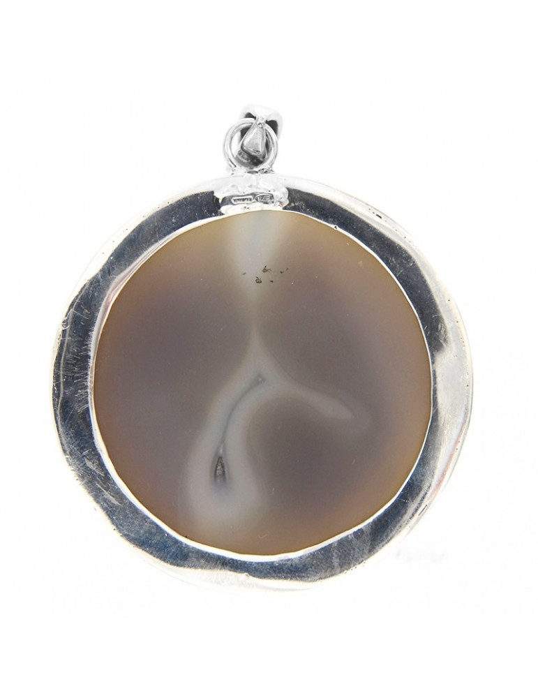Della Rovere Pendant - 925% Silver - Crystallized Agate - CIM024