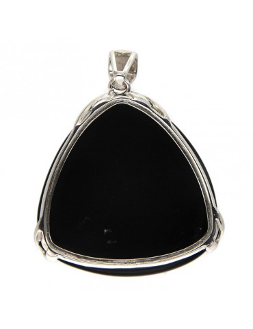 Della Rovere Pendant - in 925% Silver - Black Onyx - DR07 2