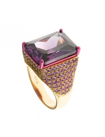 Salvatore Plata Ring - Afternoon - Amethyst - Peridot - 211S0185/16