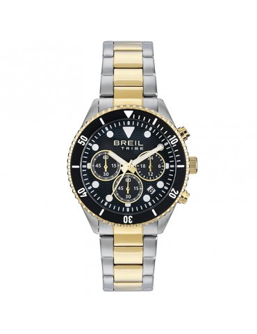 Breil Tribe Watch - Overhand - Chronograph - Gold - 41mm-Black-EW0720