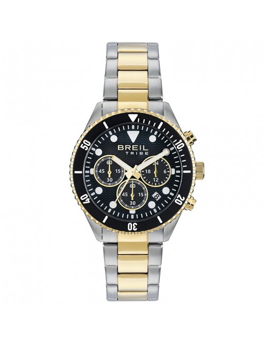 Orologio Breil Tribe - Overhand - Cronografo - Gold - 41mm-Nero-EW0720