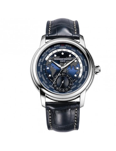 Frederique Constant - Manufacture Classics Worldtimer Automatic 42mm Blue watch - 0
