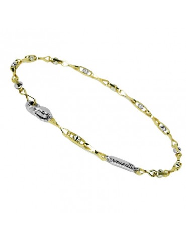 Zancan Bracelet-Insignia Gold-Chain-18kt White and Yellow Gold-EB946GB 2