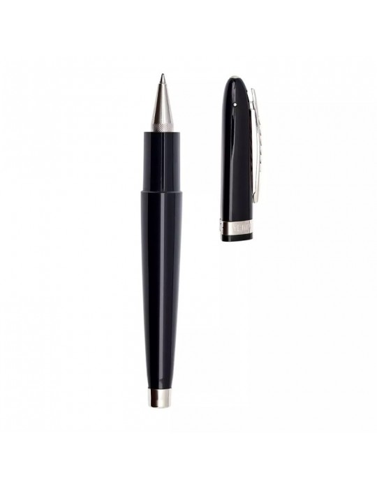 Pineider Rollerball Pen - Modern Times in Ultraresin - Black Silver - 0