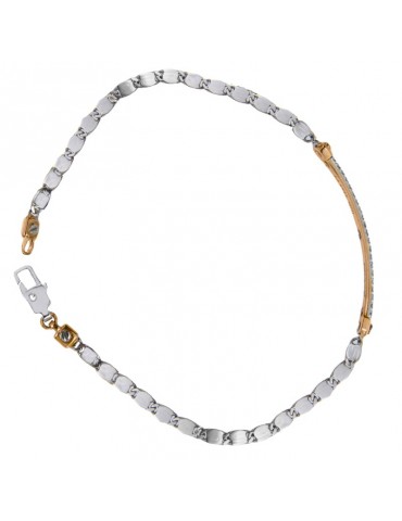 Bracciale Zancan-Insignia Gold-Targa Centrale-Diamanti Bianchi-EB485BR 2