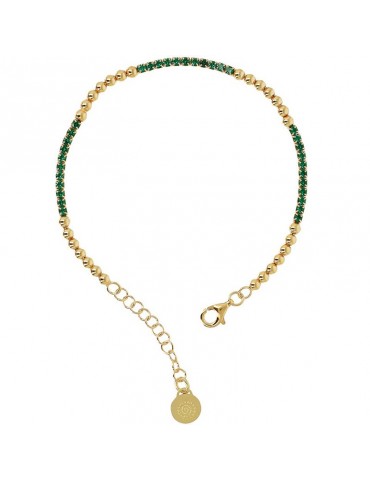 Etruscan Bracelet - Capri - Tennis -Cubic Zirconia Verdi-WSET00727.GRN