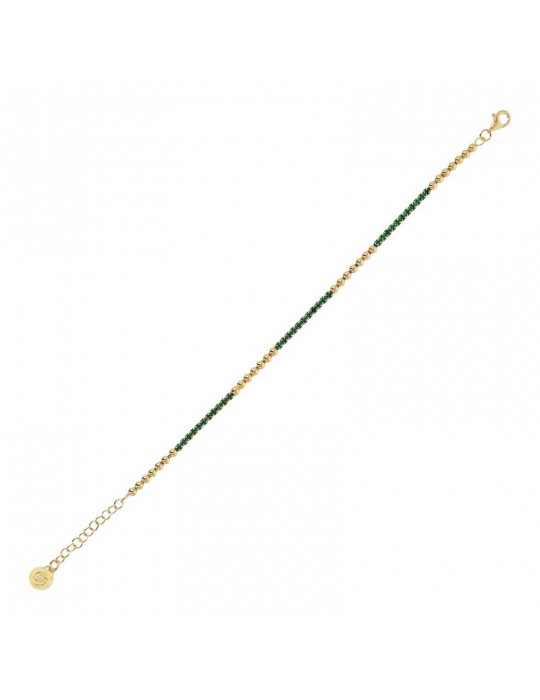 Etruscan Bracelet - Capri - Tennis -Cubic Zirconia Verdi-WSET00727.GRN