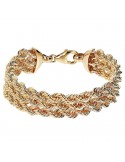 Etruscan Bracelet-Ithaca-Golden Multistrand-Maxi Rope Chain-WSET00763.YG