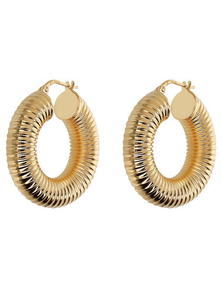 Orecchini Etrusca - Itaca - Argento 925% -Cerchio Tubogas-WSET00774.YG