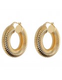 Orecchini Etrusca - Itaca - Argento 925% -Cerchio Tubogas-WSET00774.YG
