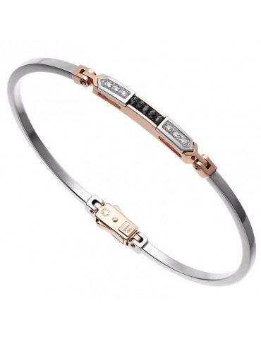 Bracciale Zancan - Black Magic Soft - Oro Bianco - Diamanti - EB355RB 2