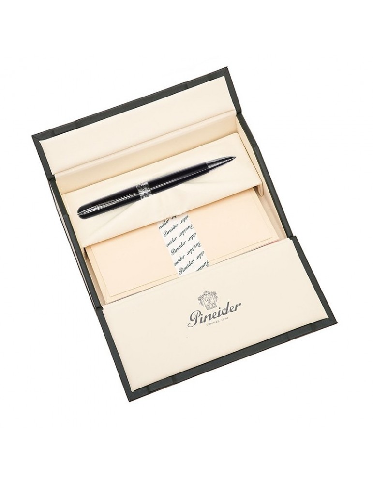 Pineider Ballpoint Pen - Avatar UR Marble in Ultraresin - Graphene Black - 0