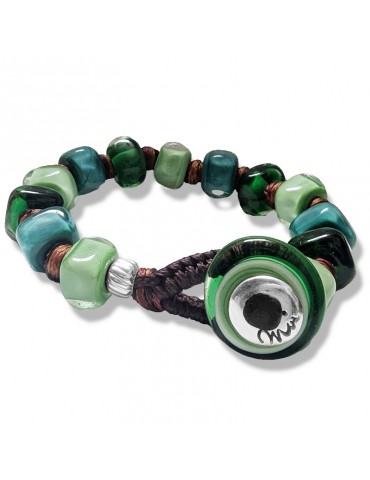 Moi Bracelet - Lime - Pearls - Verdi Murano Glass - LIME